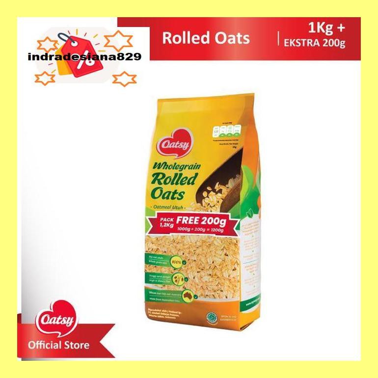 

Sf504Nind Oatsy Oatmeal Rolled Oats 1Kg Ind504Sm