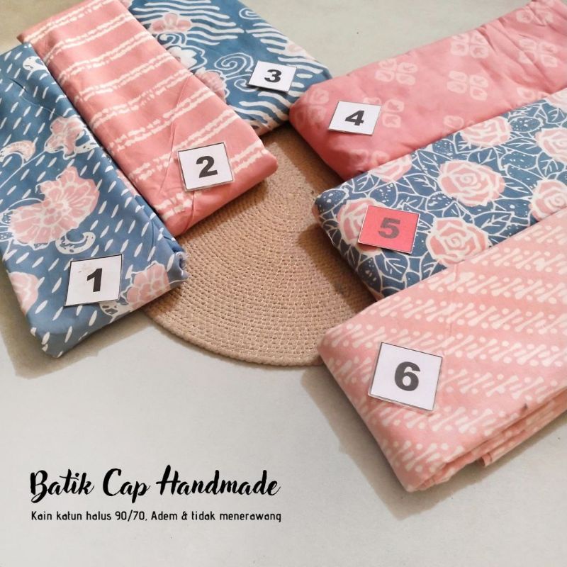 KAIN BATIK CAP DUSTY PINK