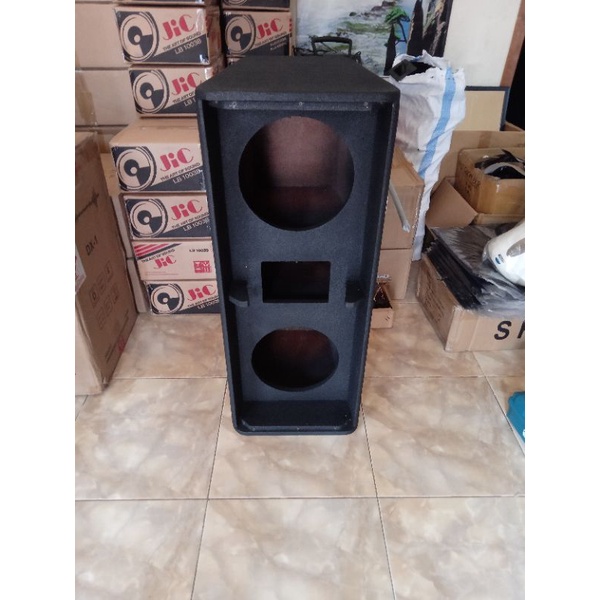 BOX SPEAKER 10 INCH DOUBLE TEKSTUR + GRILL