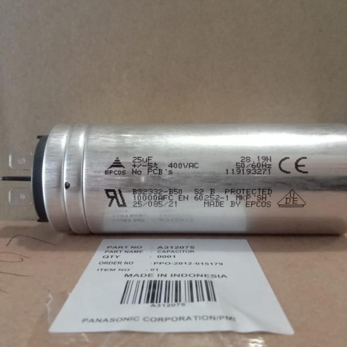 *:*:*:*:*] Kapasitor AC Panasonic 25 uf