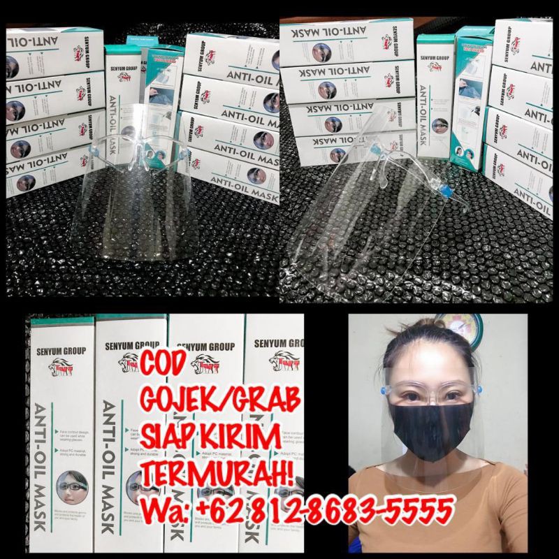 FACE SHIELD/FACE SHIELD NAGITA/FACE SHIELD JOKOWI/FACE SHIELD MURAH/FACE SHIELD WITH BOX