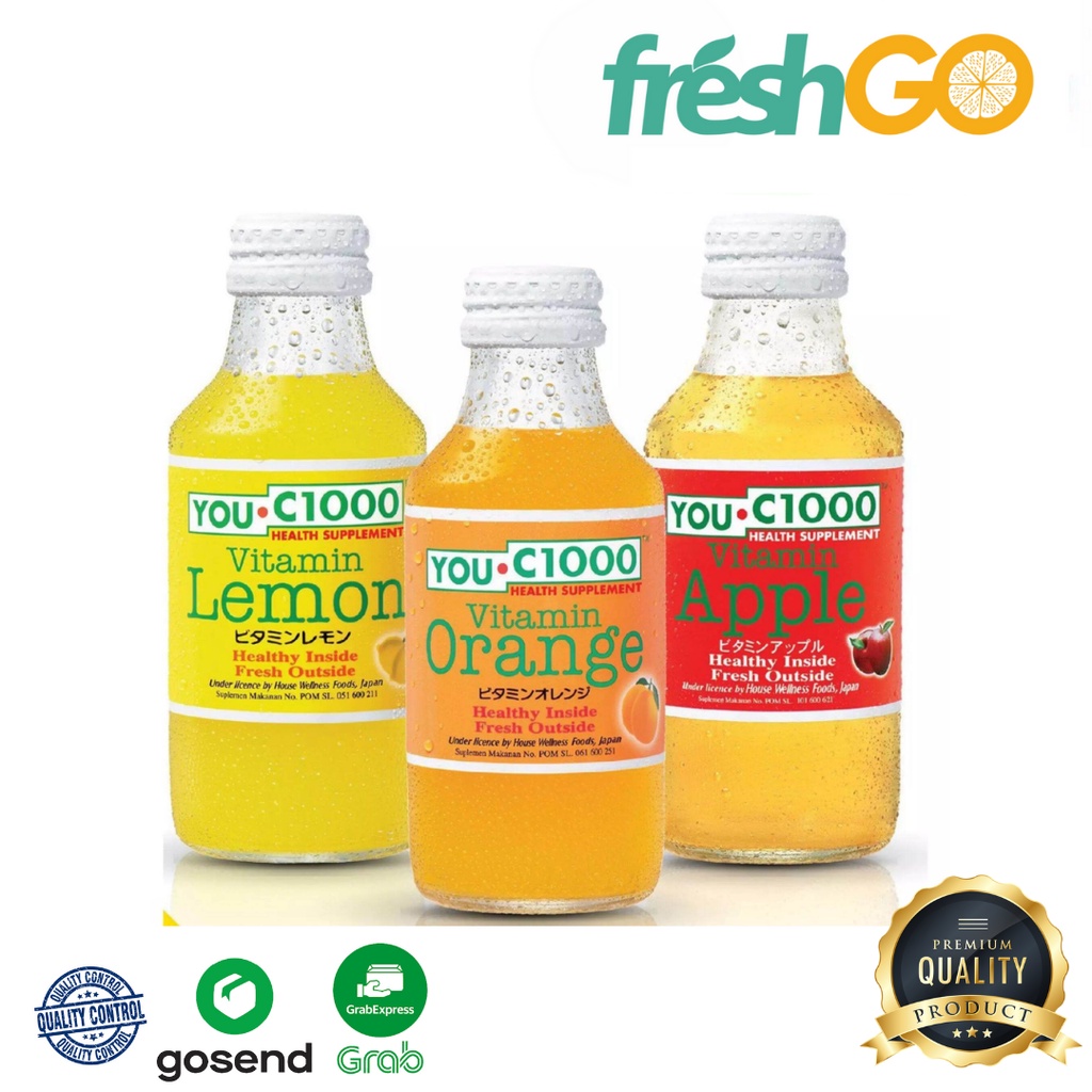 

You C-1000 Vitamin Rasa Lemon mangga jeruk 140 Ml FreshGo.ID