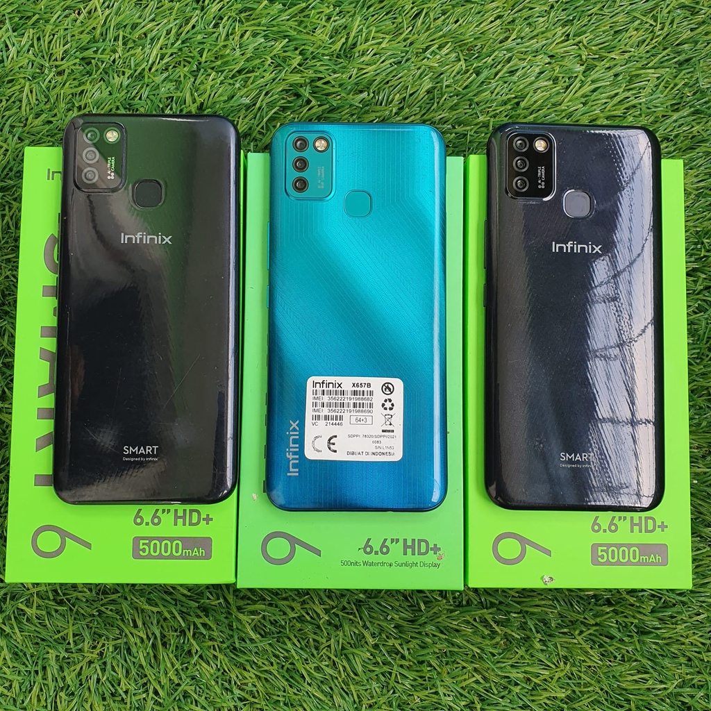 HANDPHONE INFINIX SMART 6 3/64GB FULLSET SECOND SEKEN BEKAS MURAH