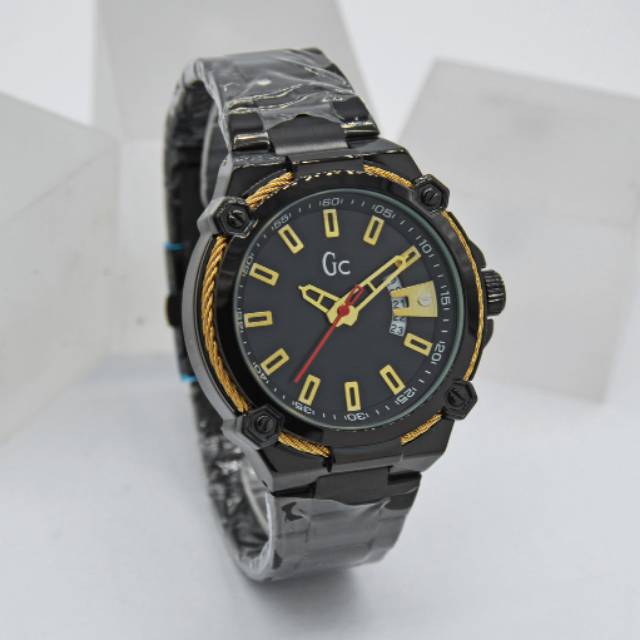 JAM TANGAN PRIA GC 9614 TANGGAL AKTIF STAINLESS