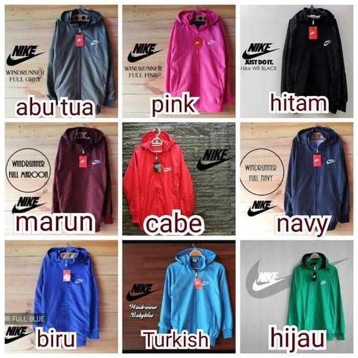 ( Hoodie ) Jaket Parasut Nike Wanita Windrunner Jacket Jeket Parasit Hoodie Pria Hoodie Wanita