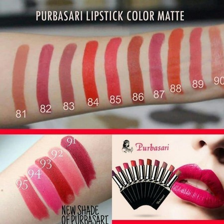 PURBASARI Matte Lipstick BPOM 100% original / lipstik matte purbasari Kosmetik