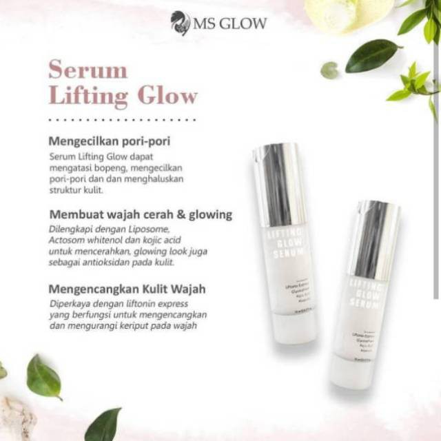 SERUM LIFTING MS GLOW/LIFTING SERUM ORIGINAL MS GLOW/SERUM BPOM