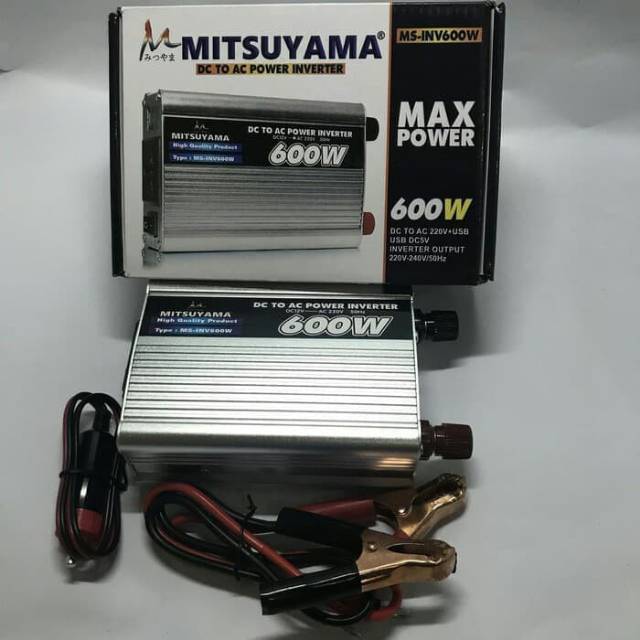 POWER INVERTER mitsuyama 600Watt  12V  DC ke AC