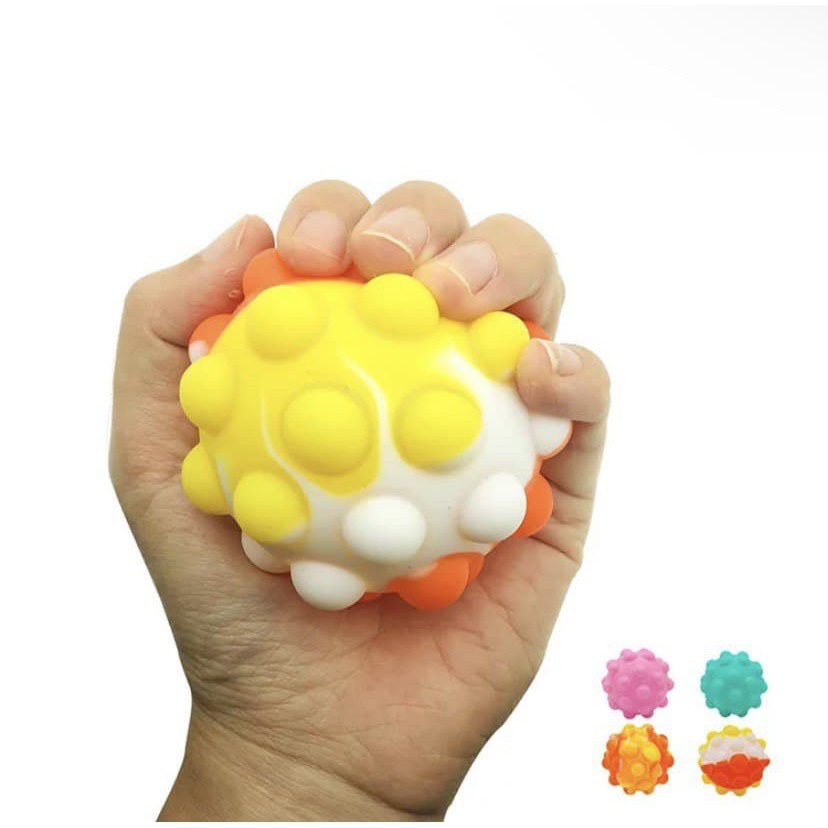 [Rumah Mainan] Pop It Ball Needoh Bayi Stress Ball 3D Bola Squishy New Fidget Toy Mainan Anak Viral-2