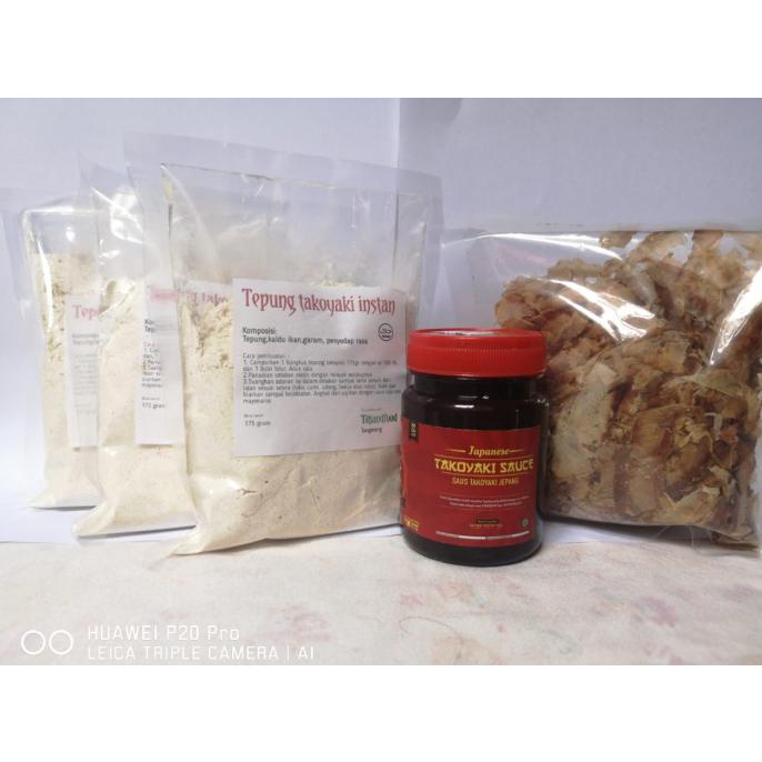 

PAKET HEMAT BAHAN TAKOYAKI / OKONOMIYAKI HALAL TEPUNG SAUS KATSUOBUSHI