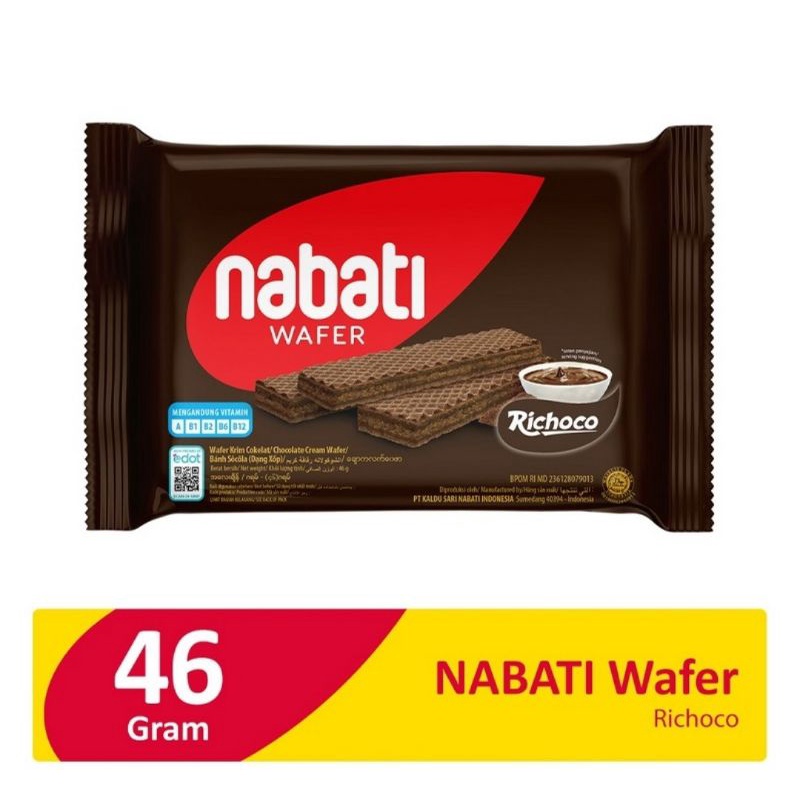nabati wafer coklat 46 g