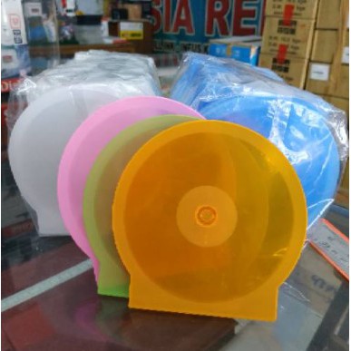 Kotak CD Case Oval / CD Kerang Tempat DVD Plastik - CDK01