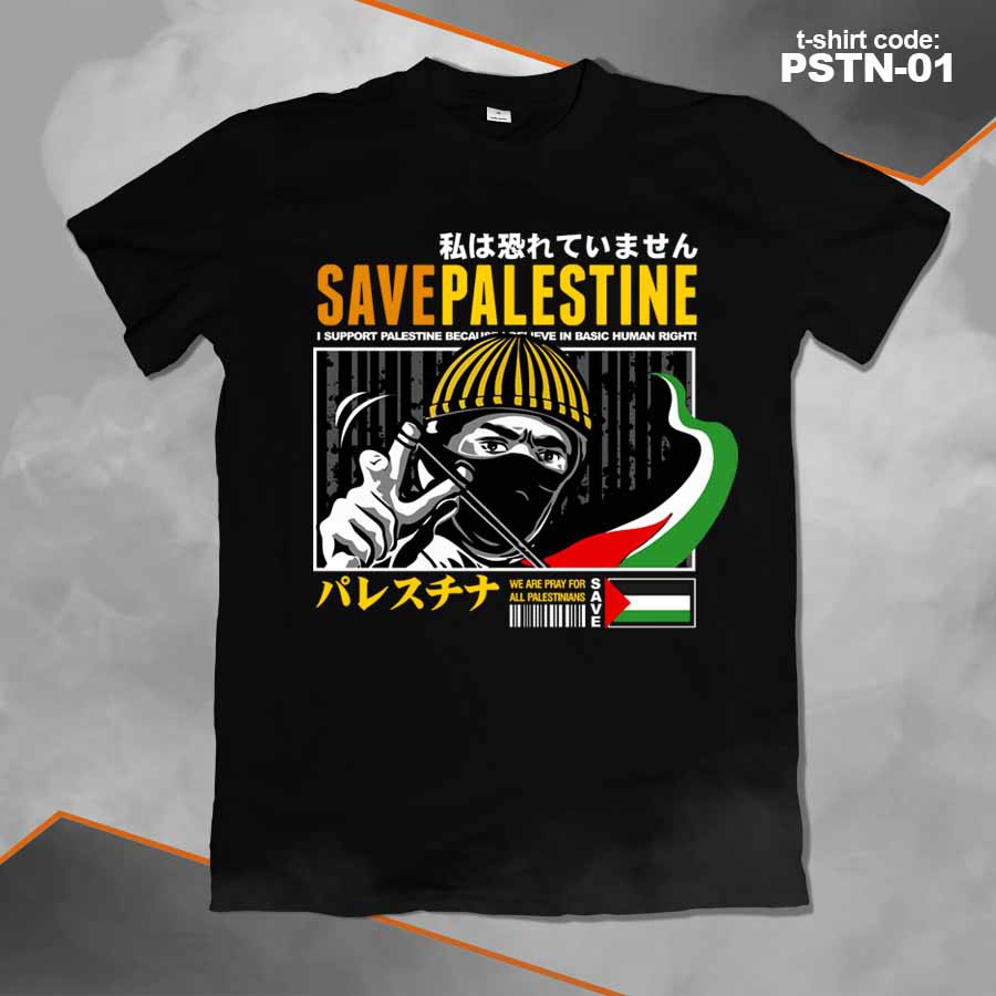 KAOS PALESTINA 01 by Uniqverz - Design Exclusive, Good Quality