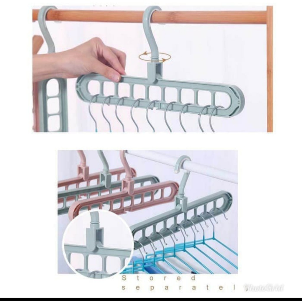 CEV - Magic Hanger Instant 9 in 1 / Gantungan Baju Ajaib / Gantungan Baju 9 in 1