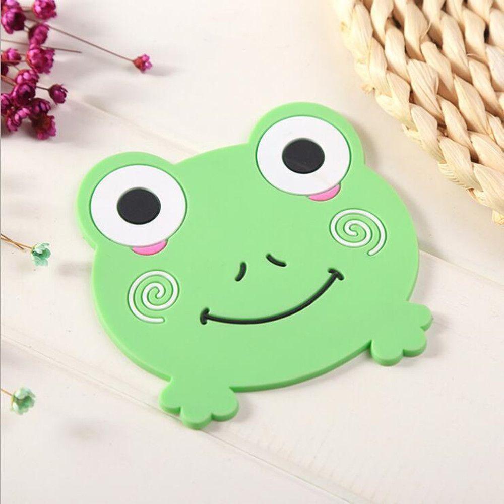 Solighter Silicone Coaster Cute Pad Hewan Aksesoris Dapur