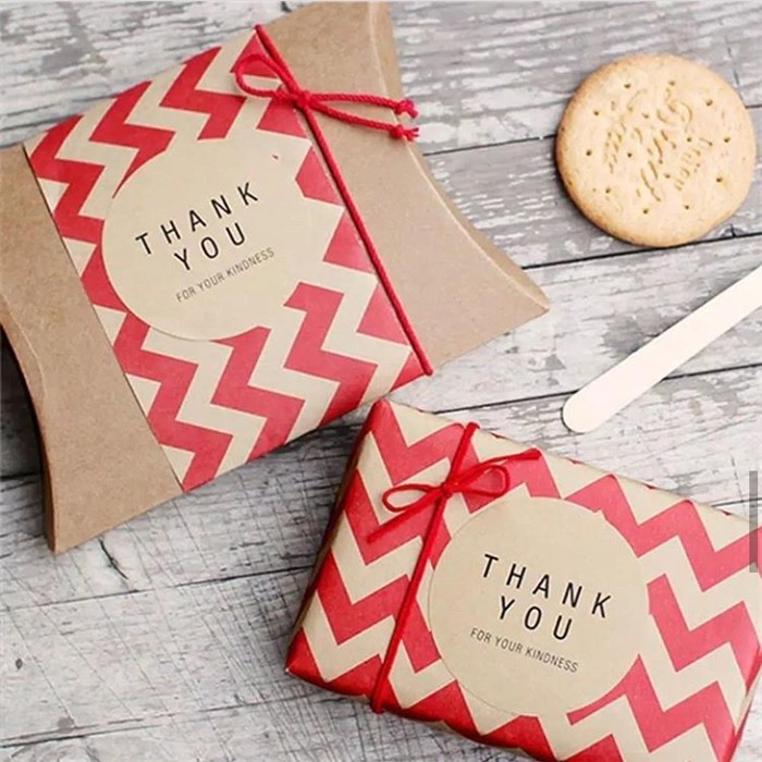 

Flash Sale - 60Pcs Sticker "Thank You" Round Brown / Sticker Kemasan Kue/ Packaging