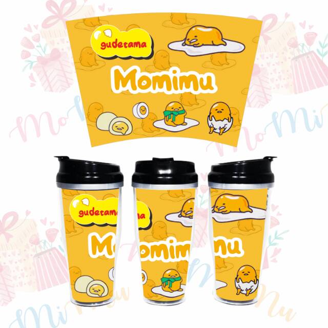 

Tumbler Souvenir/Kado/Merchandise Custom Nama Gudetama