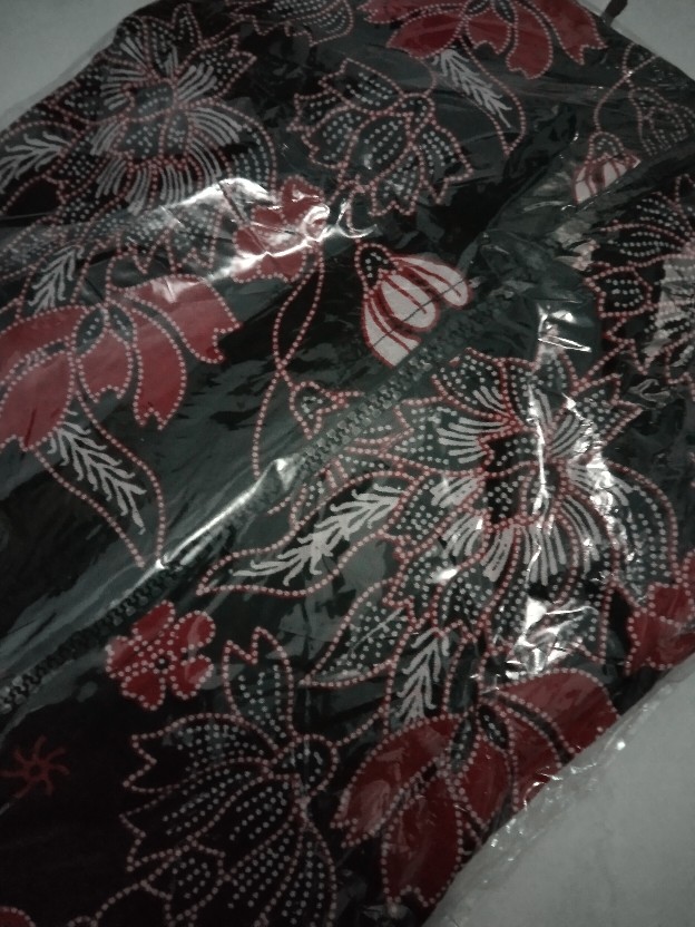 Batik Wanita Atasan Tunik Lengan Panjang Motif Sakura Ready Jumbo Size  S-m-l-xl-xxl-3l-4l-5l