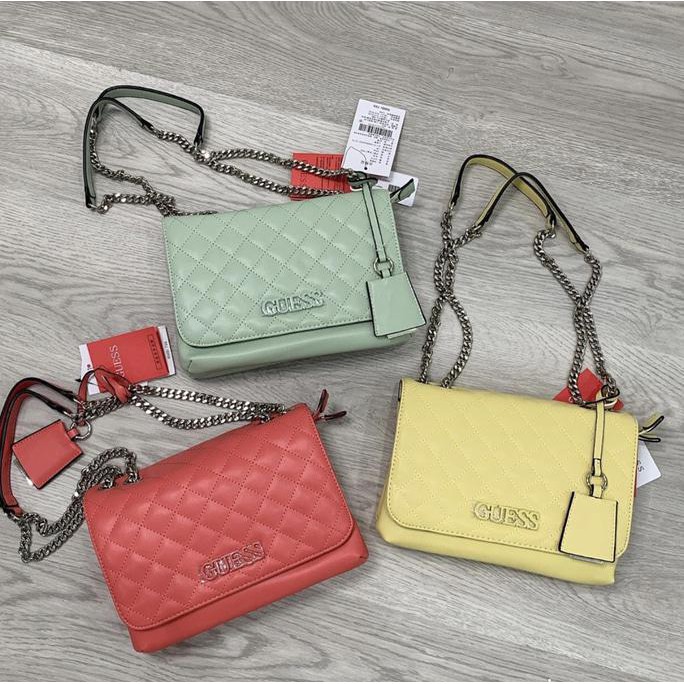 Tas Murah GUESS Elliana Quilted Shoulder Sling Bag Ori