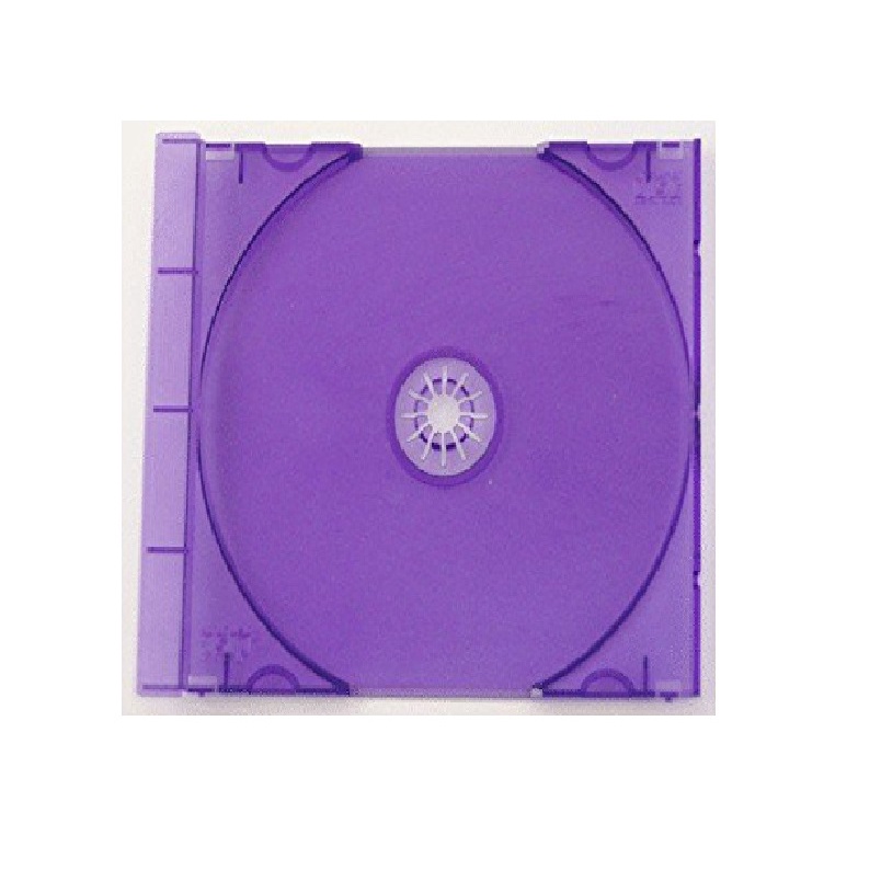 Casing CD Kotak CD Case CD Mini Slim Case 5.2MM - UNGU Isi 10 pcs  - 48914