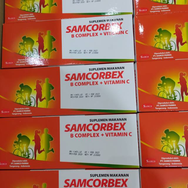 Vitamin C Samcorbex(1 BOX isi 100 ) seperti SELKOM C | Shopee Indonesia