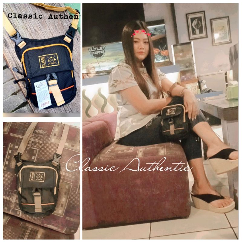 Tas Selempang Pria Wanita Distro Berkualitas model Classic Tas Pinggang Pria