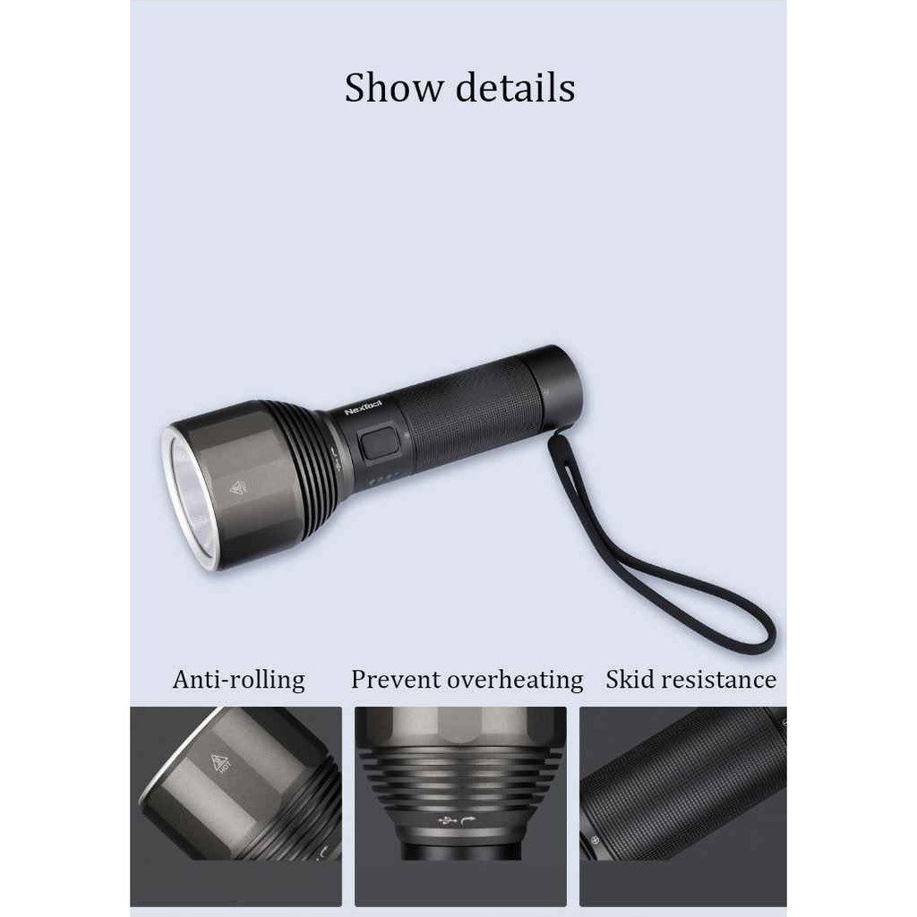 XIAOMI NEXTOOL Rechargeable IPX7 Flash Light 2000 Lumens - ZES0417