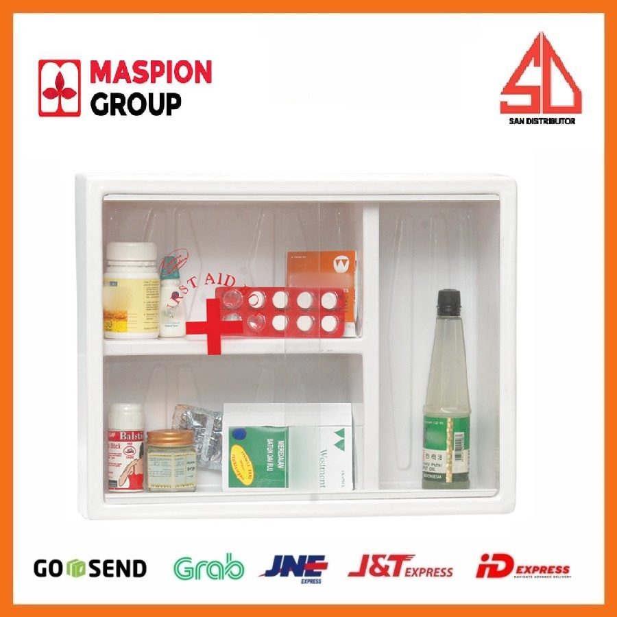 Maspion kotak obat P3K wall cabinet mk-11 | tempat box obat mk11