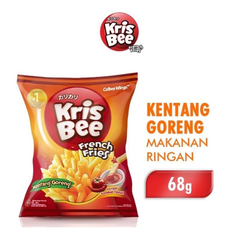 

Krisbee Snack French Fries Kentang Goreng Makanan Ringan 68 g