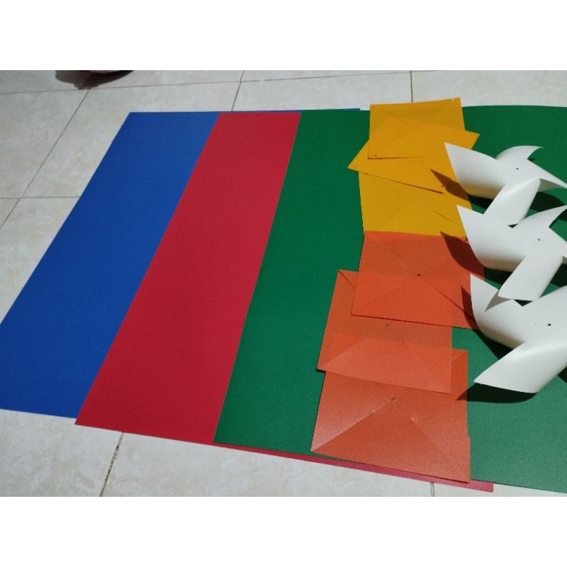 plastik PP Mika Kaku Lembaran 54 cmx74cmx0.5mm