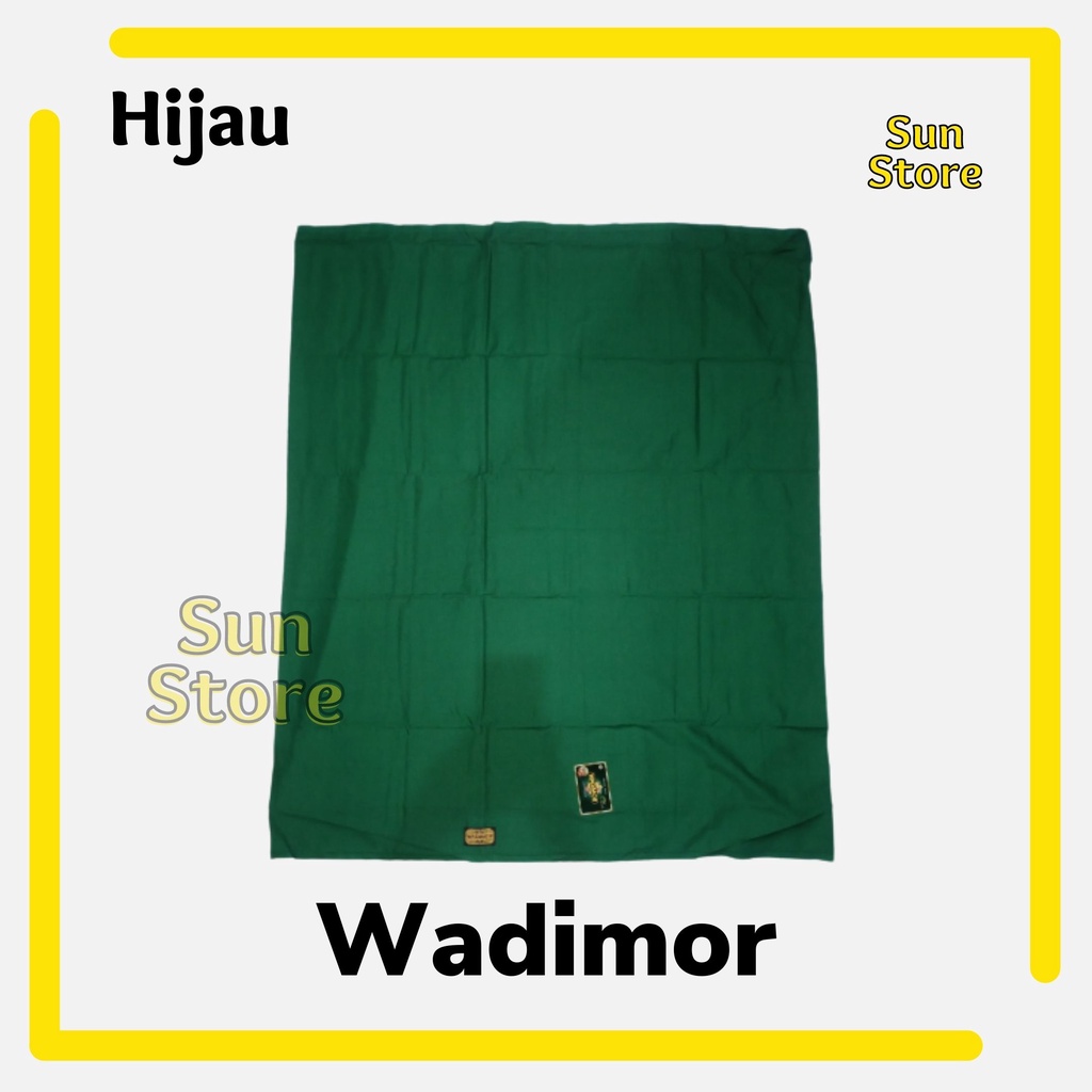 Sarung Tenun Wadimor Polos Non Tumpal Warna Hijau Original Premium