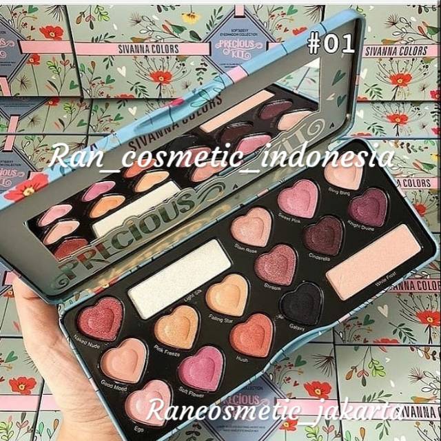 TERLARIS EYESHADOW PALETTE PRECIOUS 01 RAN COSMETIC ASSECORIES RAN