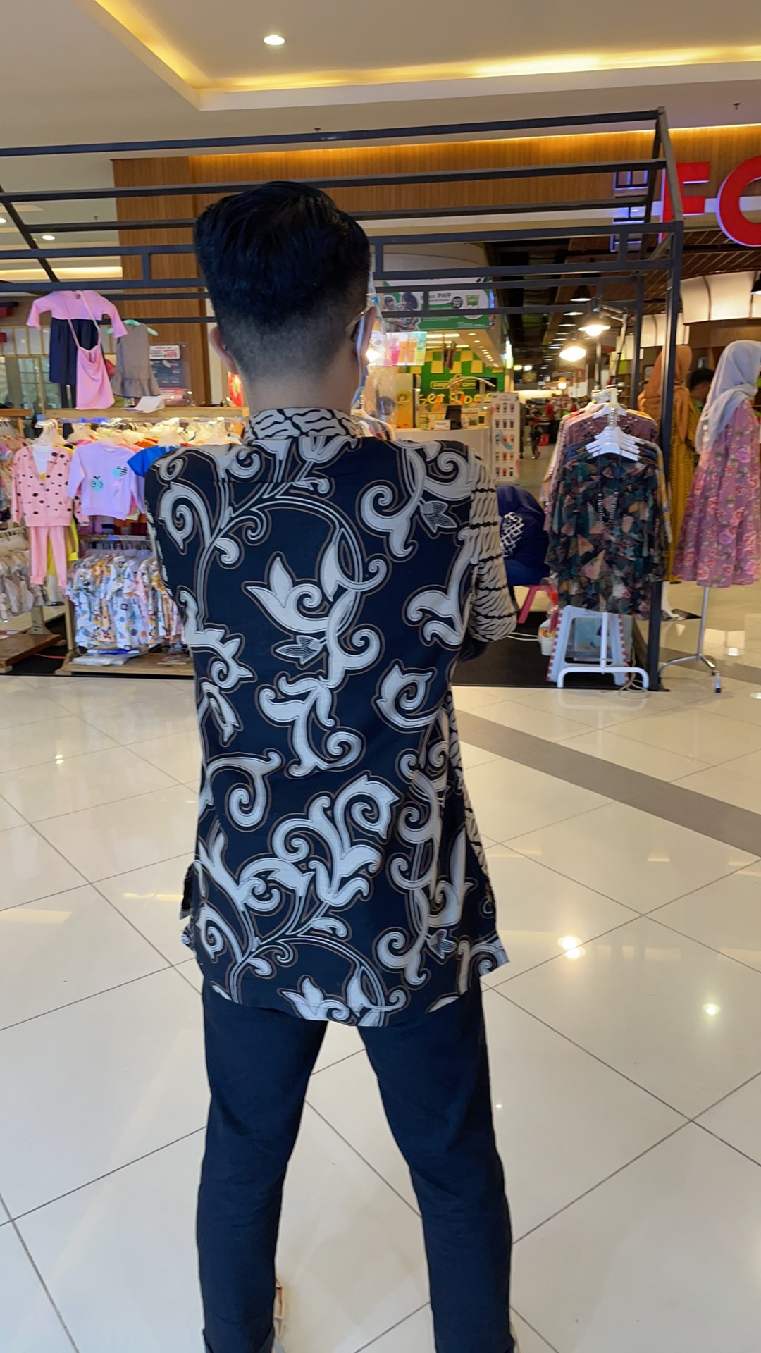 Blouse Batik Wanita /kemeja Batik Pria Modern Trendy Kombinasi .by Batik Ruci