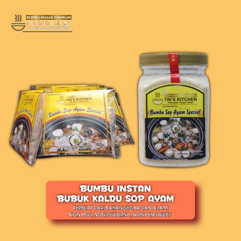 

Tin's kitchen BSA bumbu kaldu instan Sop Ayam homemade