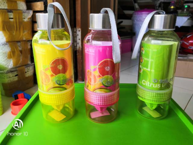 Citrus limon infuse water bottle botol juicer praktis