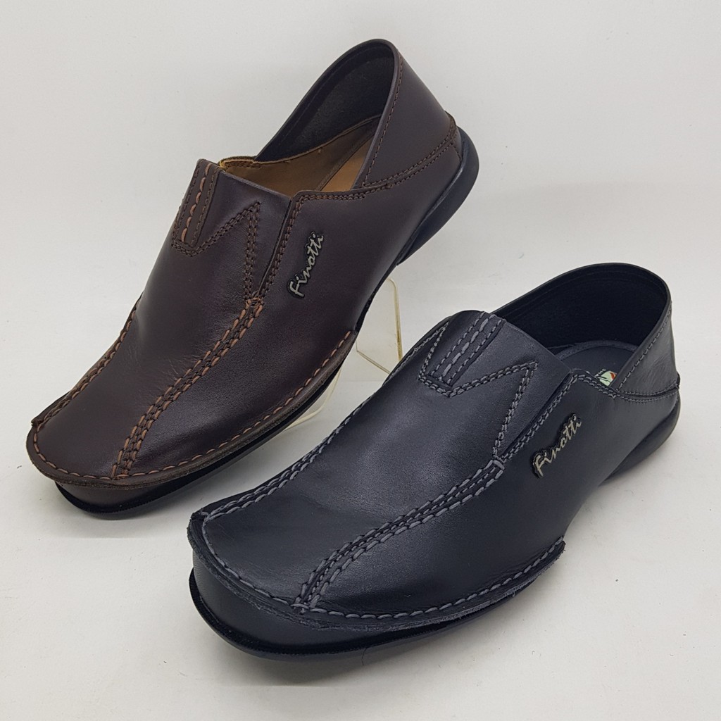 Sepatu kulit premium (nappa) SI02 Finotti (ada 2 warna)