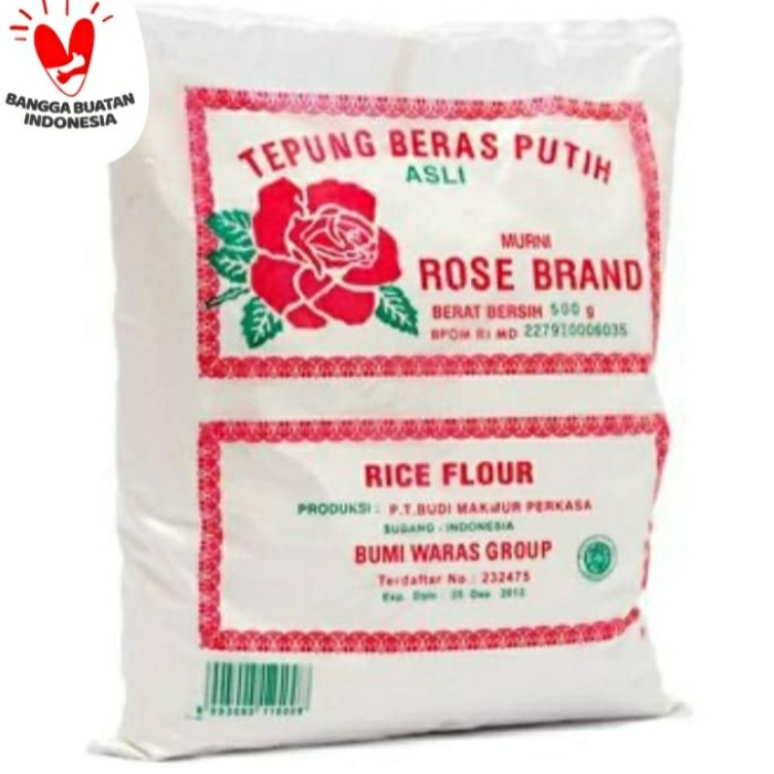 

Ketan-Beras-Tepung- Tepung Beras Rose Brand 500 Gram -Tepung-Beras-Ketan.