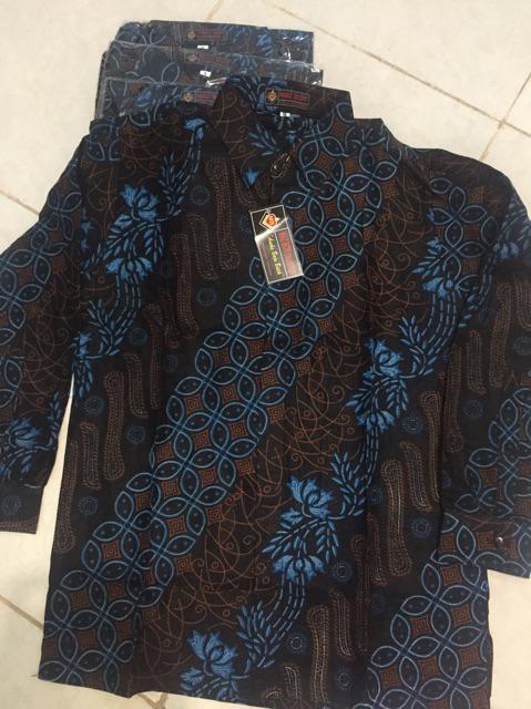 New Arrival Distro Batik Pria Bordir Sogan Hrb026 Batikaf Notoarto Batik Ipnu-ippnu Hem Pria Bel