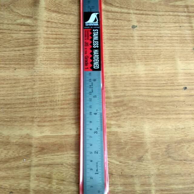 

SHINWA penggaris 30cm STAINLESS hardened 30cm 12inch