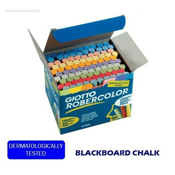 

(COD) Blackboard chalk/kapur warna Giotto isi 100 lebih hemat TERBAIK Kode 1454