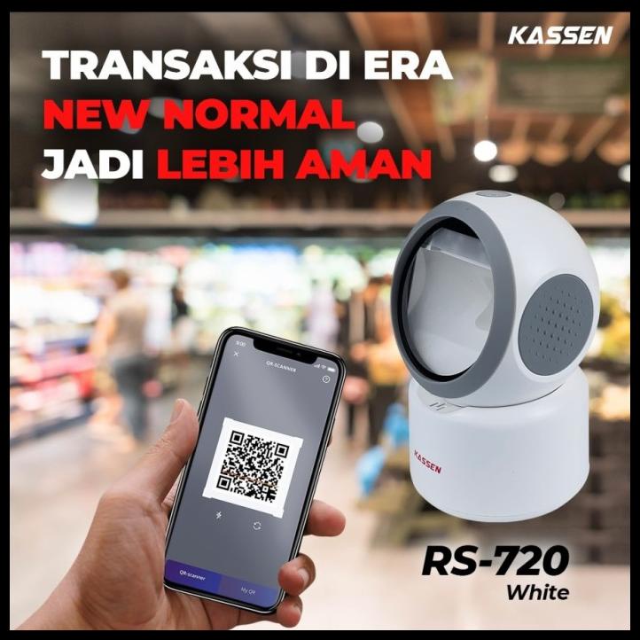 Scanner Barcode Kassen Ko-720 /Ks720 Omni 1D/2D White/ Black