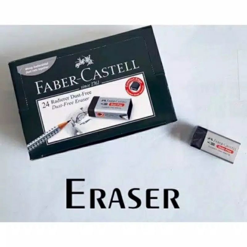 

FABERCASTELL 40 dust-free eraser black Penghapus hitam 1Pcs