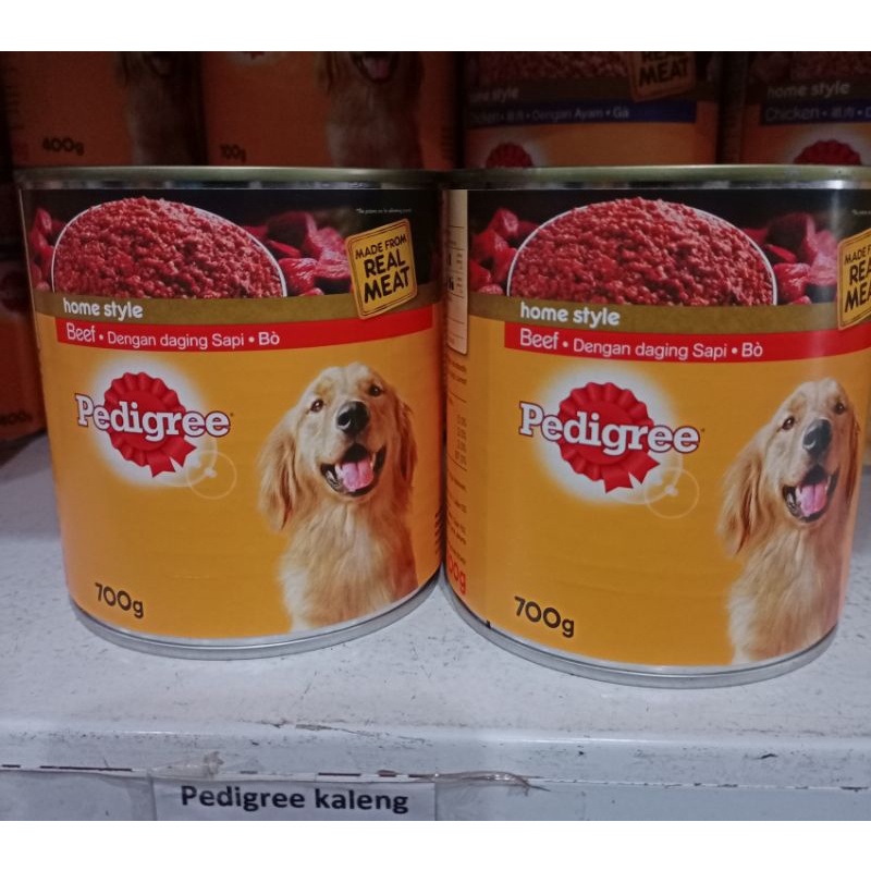 Pedigree kaleng beef 700gr Makanan basah anjing