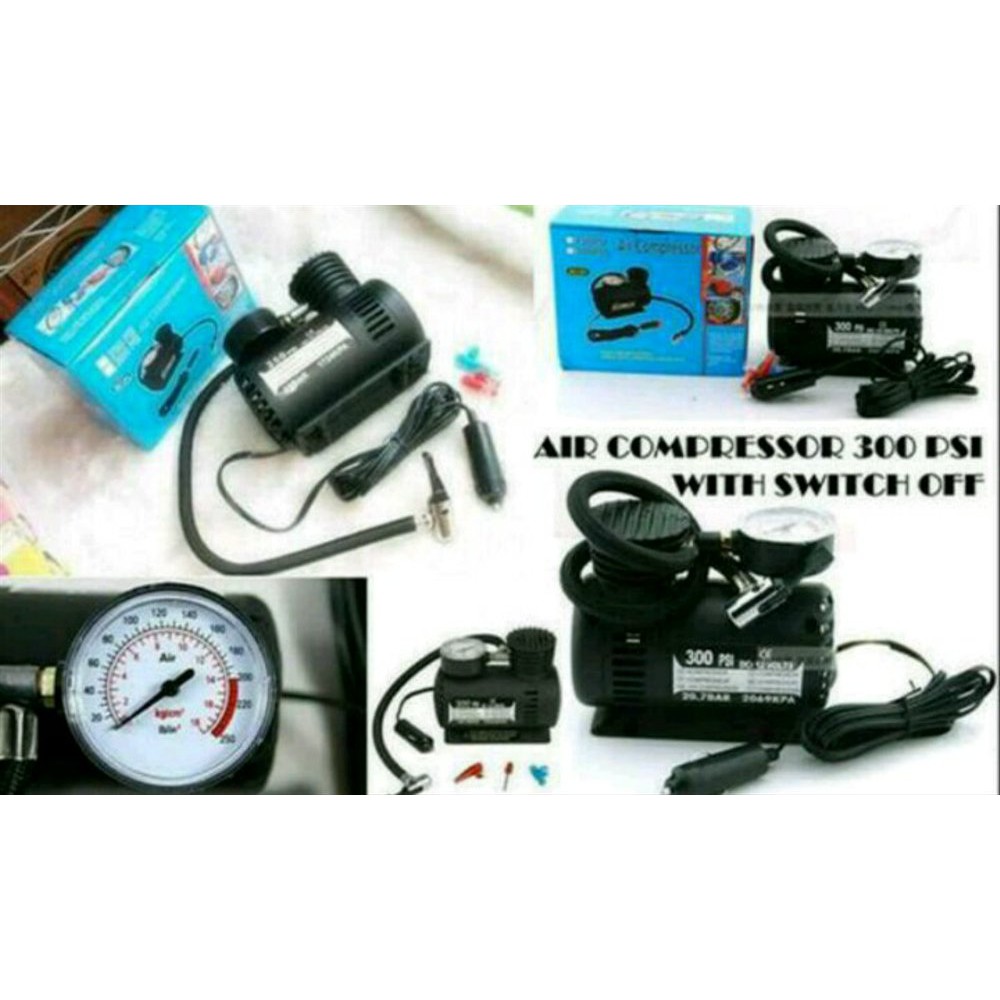Pompa Ban Mini Elektrik Compresor (kompresor mini, mobil motor air compressor listrik kecil) Pompa m
