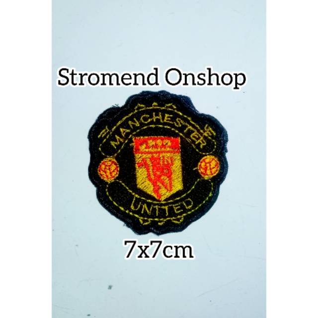 Emblem Patch Bordir Club Manchester United Kecil Termurah