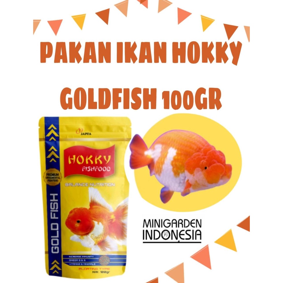 PAKAN IKAN KOKKY HOKKY GOLD FISH 100 GRAM PELET IKAN Fishfood Balance