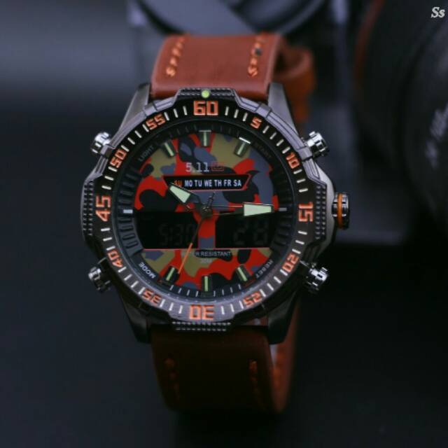 JAM TANGAN TATICAL 5.11 DUAL TIME