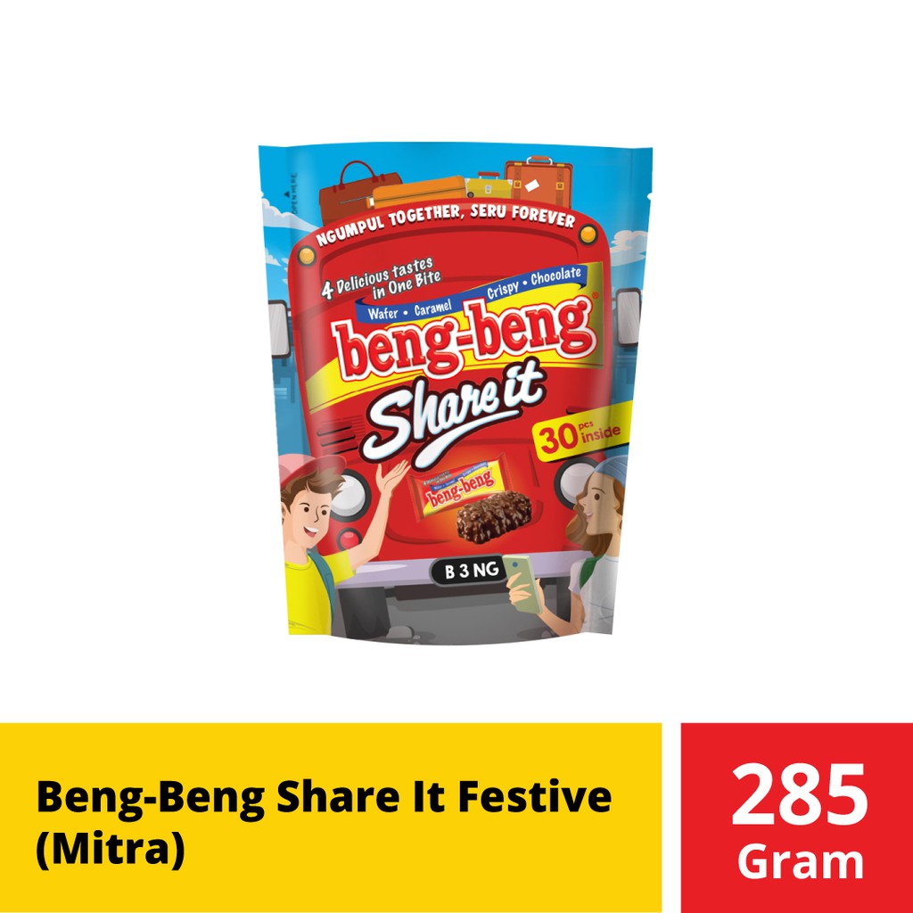 

PROMO BENG-BENG SHARE IT FESTIVE ISI 30 PCS @285 GR (MITRA) TERMURAH