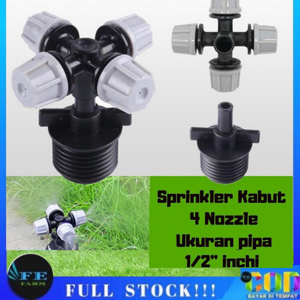 Fogger Sprinkler / Nozzle  Dengan Adapter 1/2 Inch FEFARM