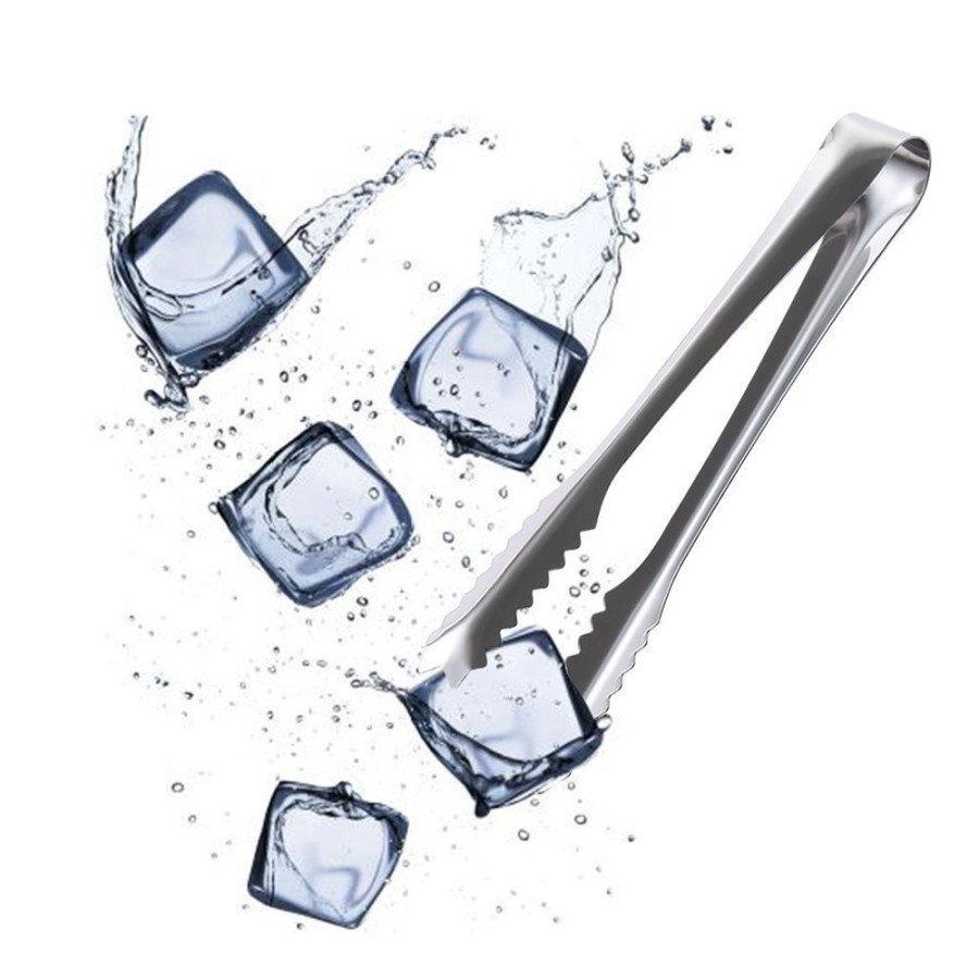 [ASS] Penjepit Es Stainless / Ice Tongs Mini / Alat Jepit Es Batu Kecil